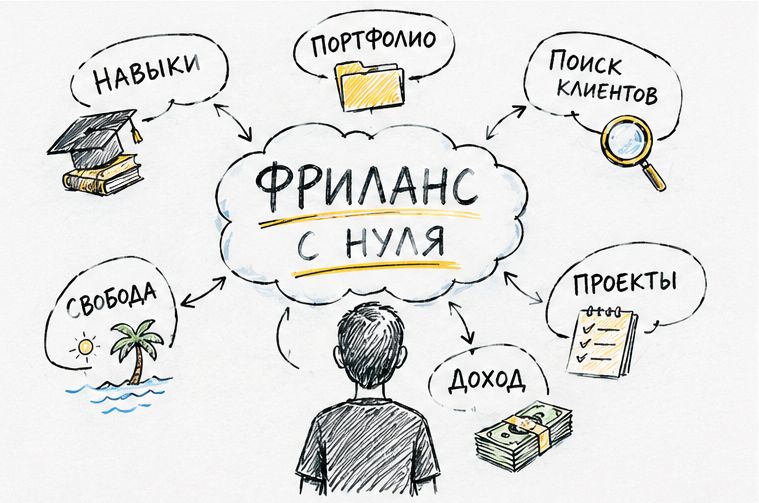Как стать фрилансером с нуля в 2026 году: пошаговый гайд