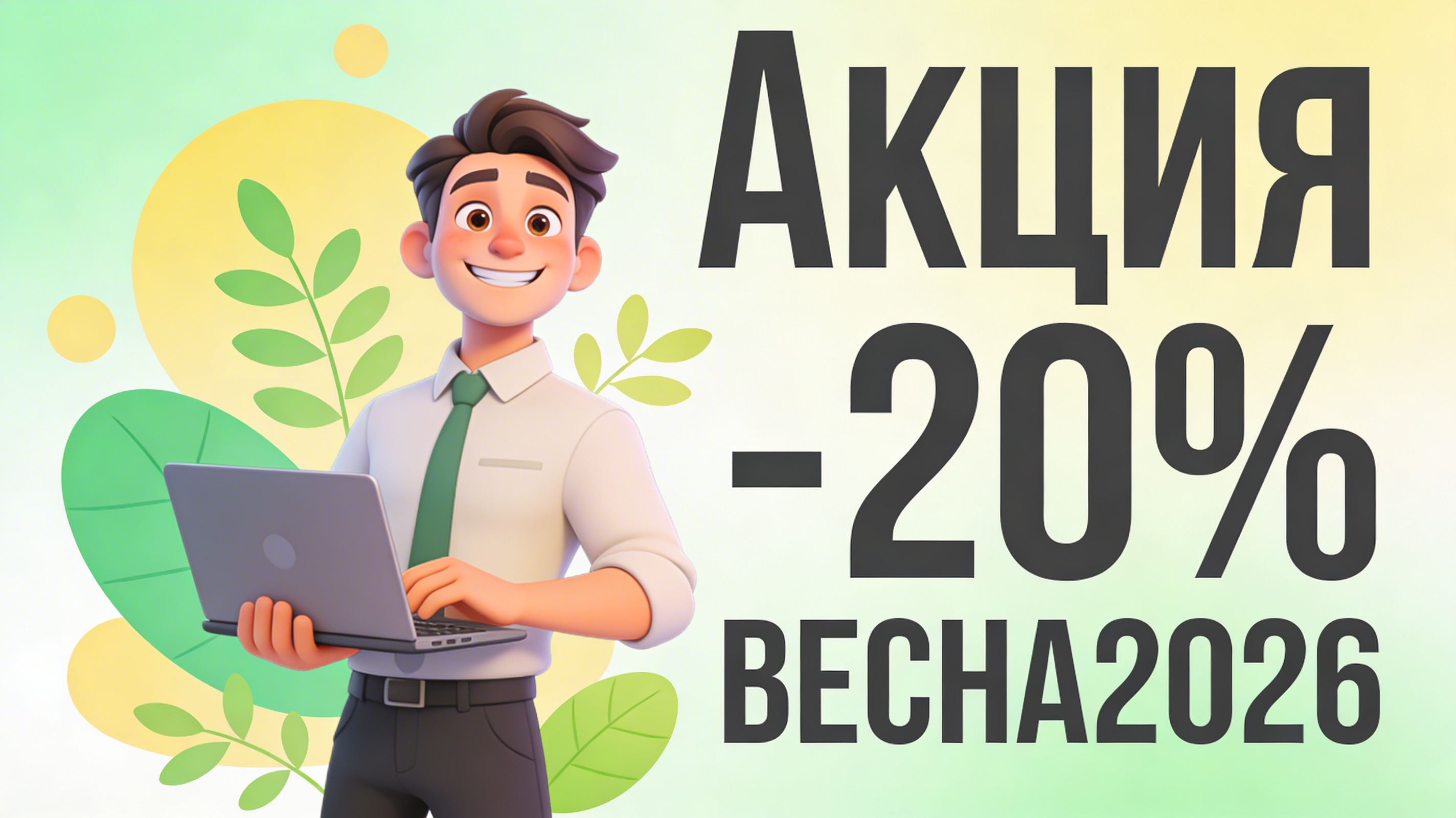 🌷 Весна пришла. Скидка 20% - тоже